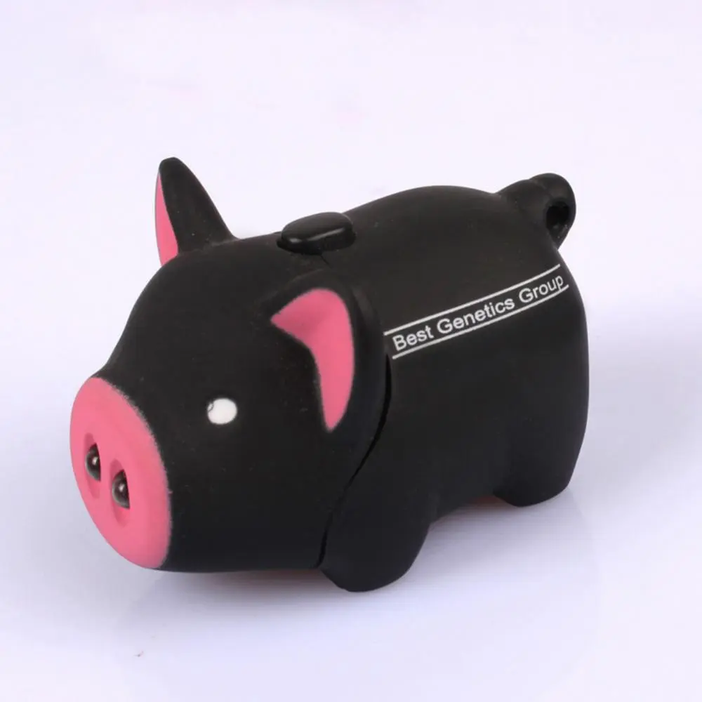 LED Light Pig Key Chain LED Sound Cute Pig Keyring Bag Pendant Mini Flashlight Backpack Funny Pendant Keyring Jewelry Kid Gift