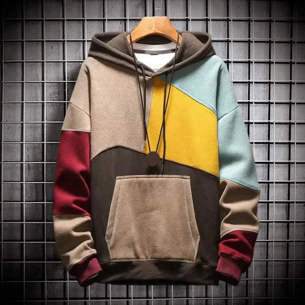 Winter Hoodie Big Pocket Spring Hoodie Hat Thermal  Chic Young Style Winter Hoodie