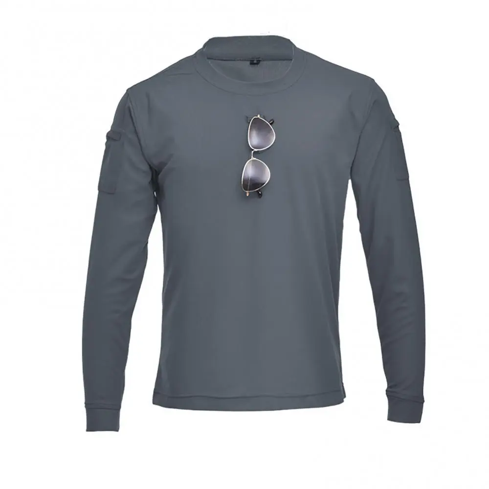 Men's T-shirt Casual Short Sleeved Tees Long Sleeve O Neck Sweat Absorbent Combat T-shirt Hunt Airsoft T Shirts Hunting T-shirt