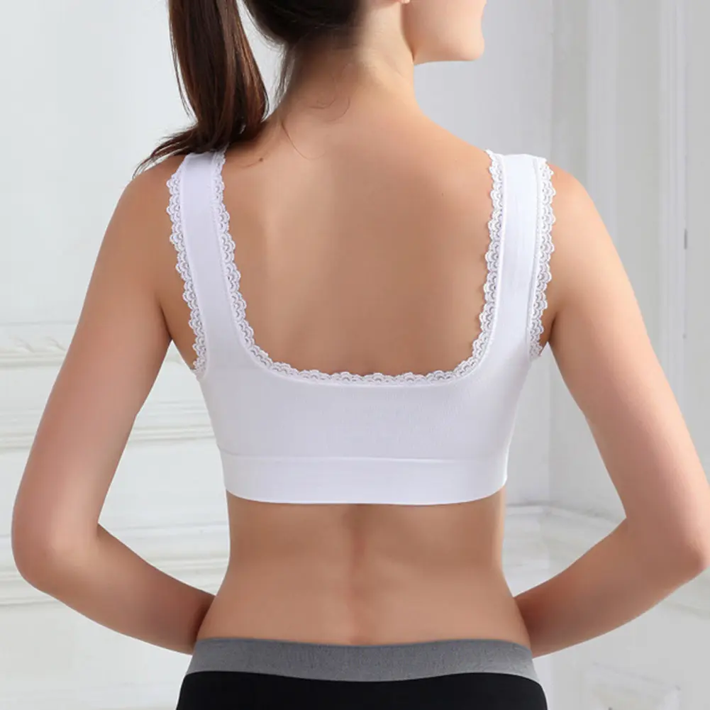 Sexy Bra For Women Dual Layer Lace Wire Free Bra Seamless Padded Bra Vest Crop Top Underwear Sports Bralette бюстгальтер женский