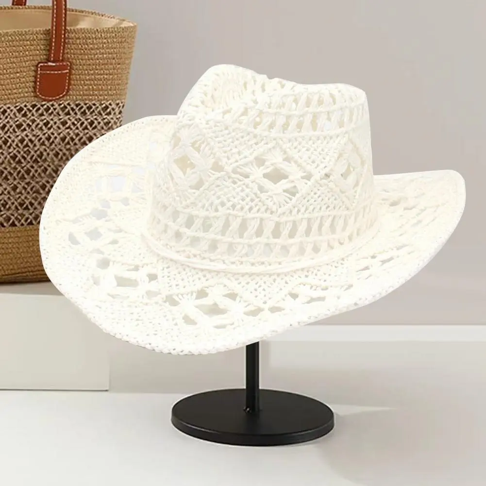 Straw Hat for Beach Women Straw Beach Hat Stylish Upf 50 Protection Straw Hat for Sun Protection Vacation Breathable Weaving
