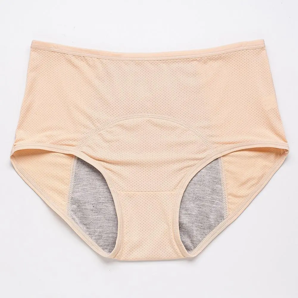 Menstrual Panties Leakproof Breathable Menstruation Briefs Oversize Mid Rise Stretchy Menstrual Women Briefs Menstrual Underwear