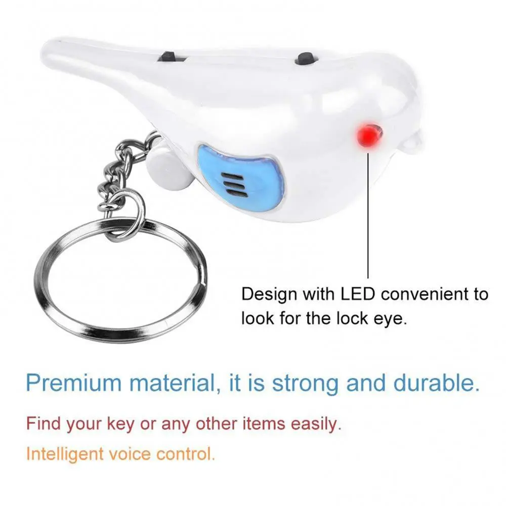 Anti Lost LED Finder Find Locator Keychain Whistle Beeped 7 Meters Sound Control Torch Wireless Flashing Wallet Finder