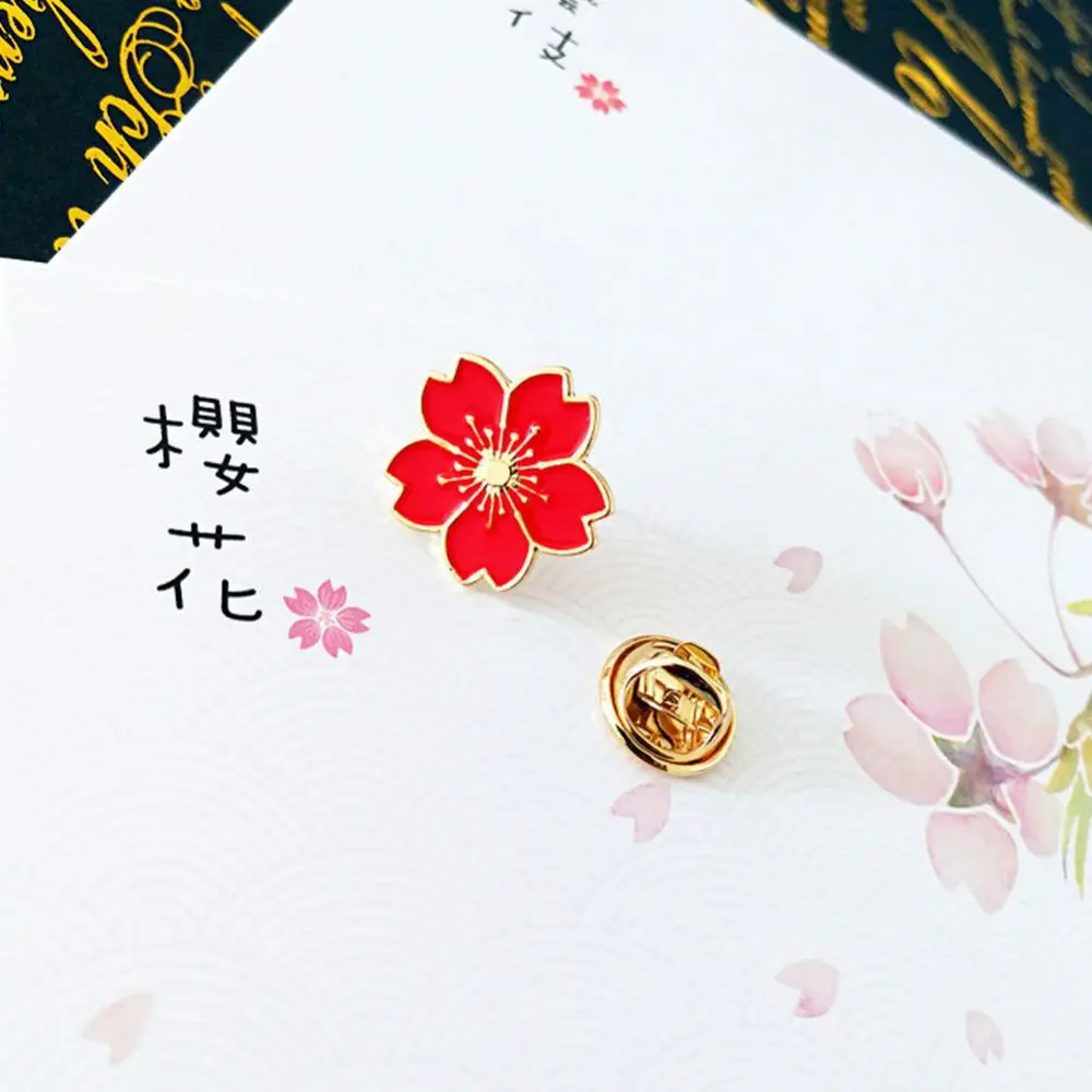 Fashion Flower Metal Brooch Pin Women Sweater Shirt Collar Badge Lapel Pin Fixed Clothes Pins Sweater Coat Clothing Accessories