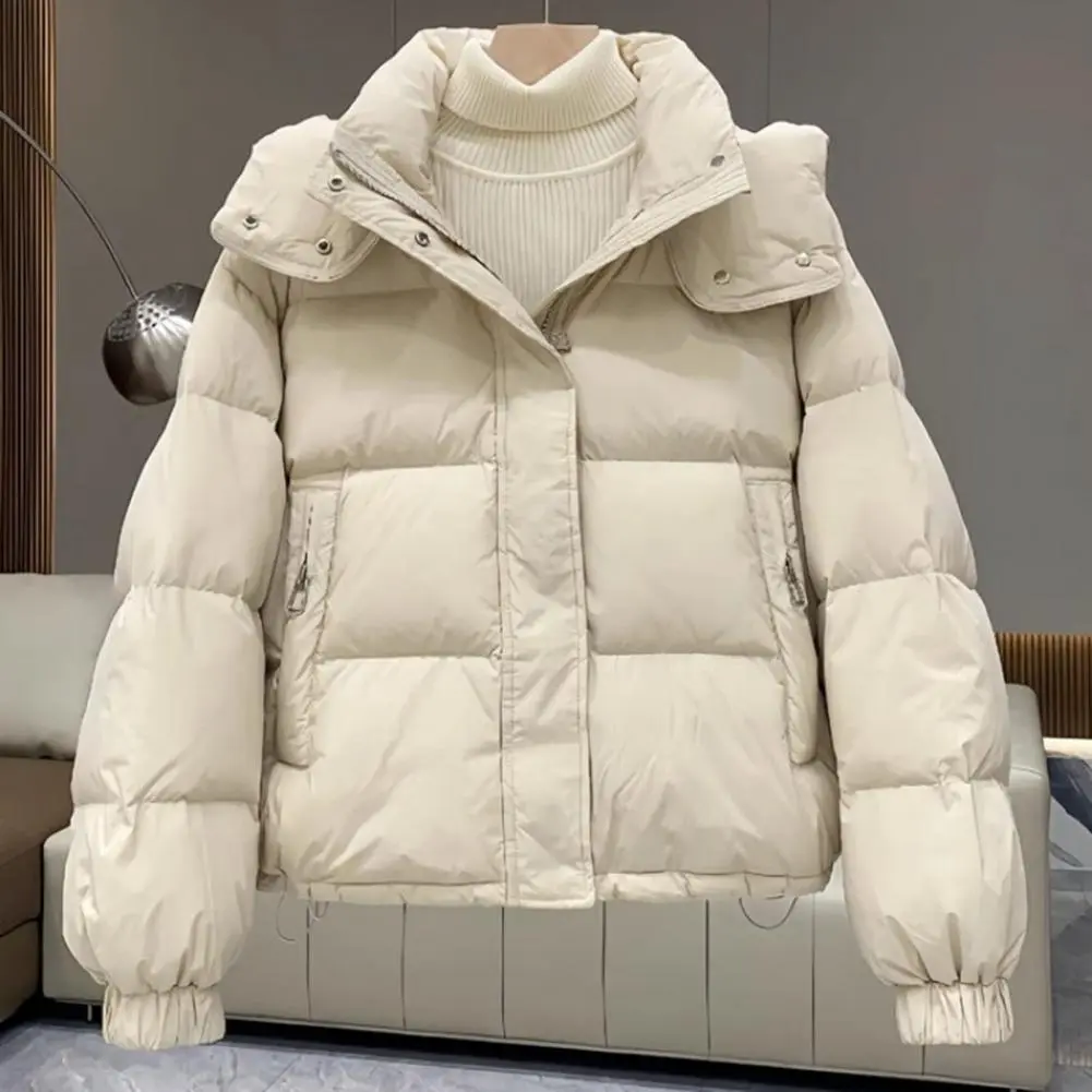 Women Short Down cotton coat Autumn Winter Down Cotton Jacket Women's Korean Cotton Padded Thicken Warm Hooded Parkas Short Coat