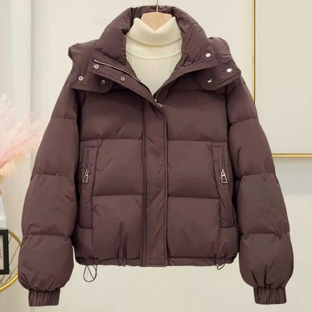 Women Short Down cotton coat Autumn Winter Down Cotton Jacket Women's Korean Cotton Padded Thicken Warm Hooded Parkas Short Coat