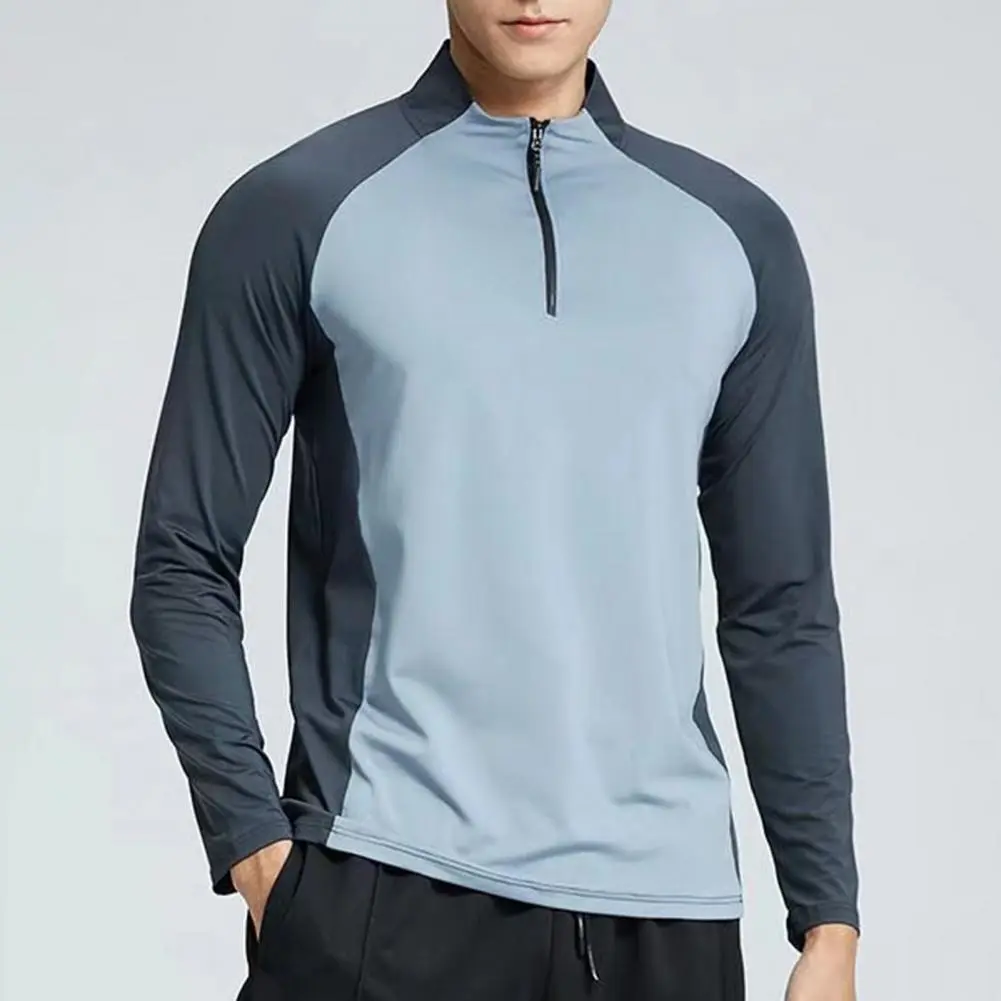 2024 Summer Mens Sports T-Shirt Long Sleeve Running Gym Clothing Fitness Golf Rashguard Quick Dry Compression Shirt Sportswear