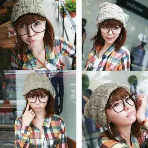 Hot Unisex Oversized Retro Tortoise Shell Nerd Geek Clear Lens Plain Glasses hot