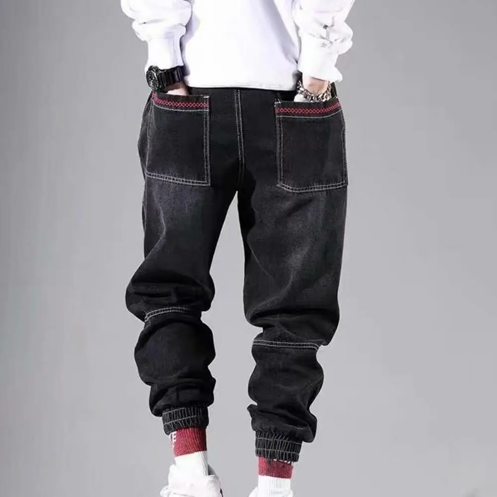 Autumn Winter Corduroy Sweatpants Men Baggy Joggers Casual Fleece Harem Pants Oversized 5XL Loose Dress-up Hip Hop Male Trousers