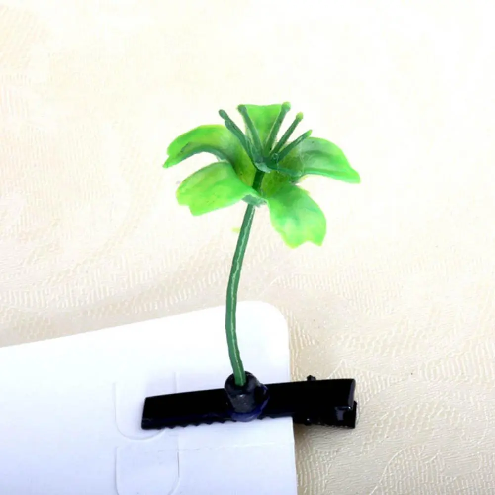 10pcs Funny Grass Hair Clips Spring Flower Sprout Grass Hair Clip Plant Bean Sprout Clip Hair Pin Children Hairpin Headwear