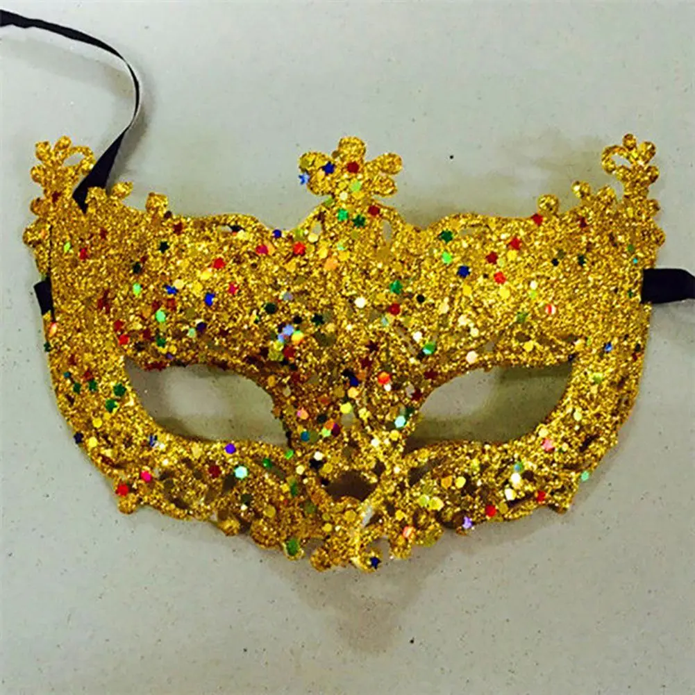 Glitter Anime Cosplay Mask Masquerade Face Mask Sexy Prom Party Props Costume Halloween Mask Nightclub Queen Eye Mask Babydolls