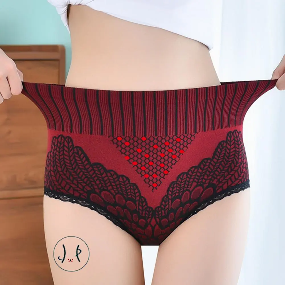 Flower Print Seamless Tummy Control Women Panties Breathable High Waist Shapewear Panties Butt Lift Women Briefs Underwear
