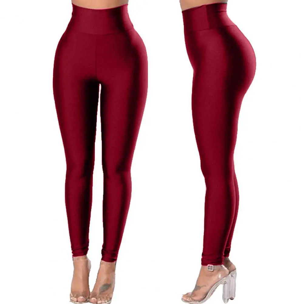 Women Yoga Pants Skinny High Waist Hip Lift Fitness Leggings Seamless Running Fitness Ankle Length Leggings Gym Yoga Leggings