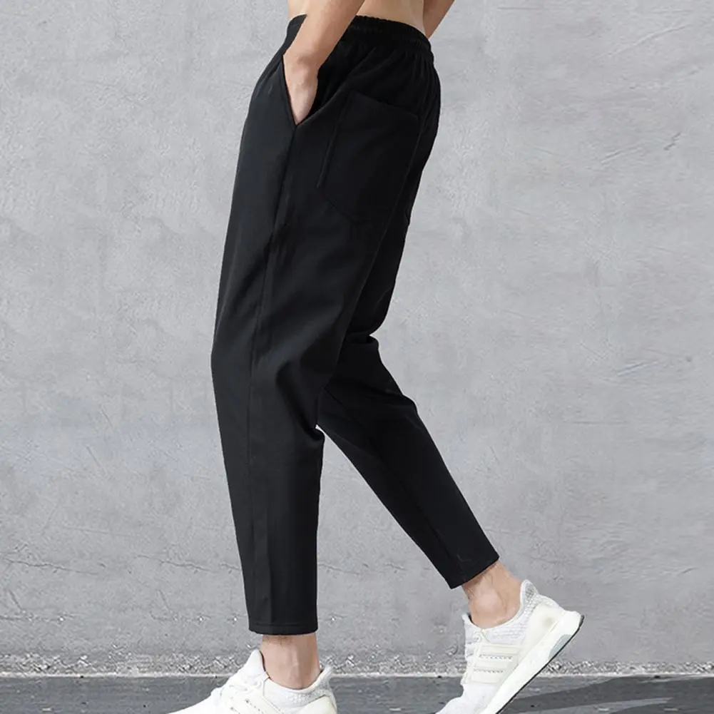 Summer Thin Harem Pants Men Streetwear Casual Joggers Mens Pants Sweatpants Ankle-length Pencil Pants Men Trousers ropa hombre