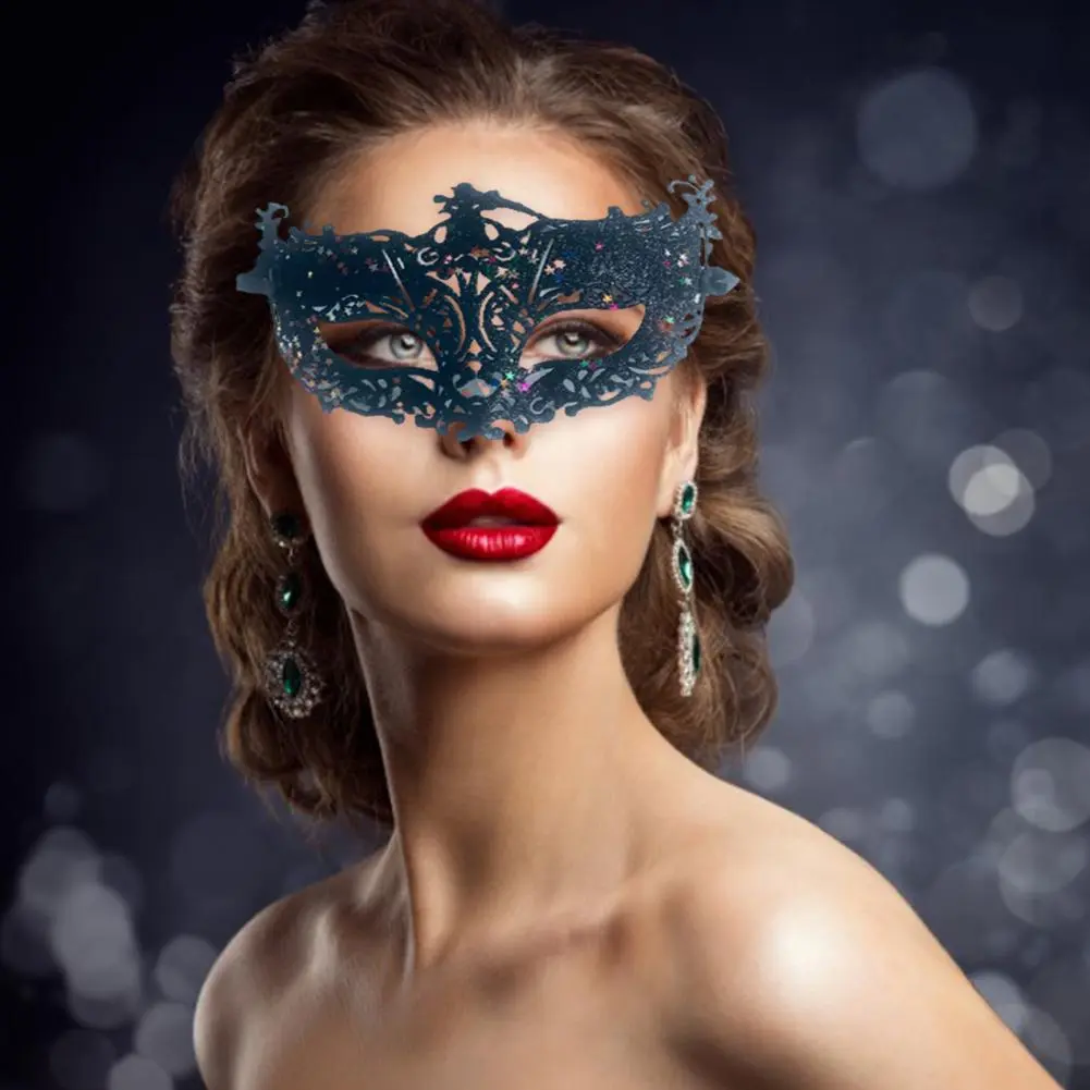 Sequins Hollow Out Cosplay Masque Tiara Christmas Halloween Anime Eye Mask Fancy Dress Carnival Dress Costume Party Face Mask