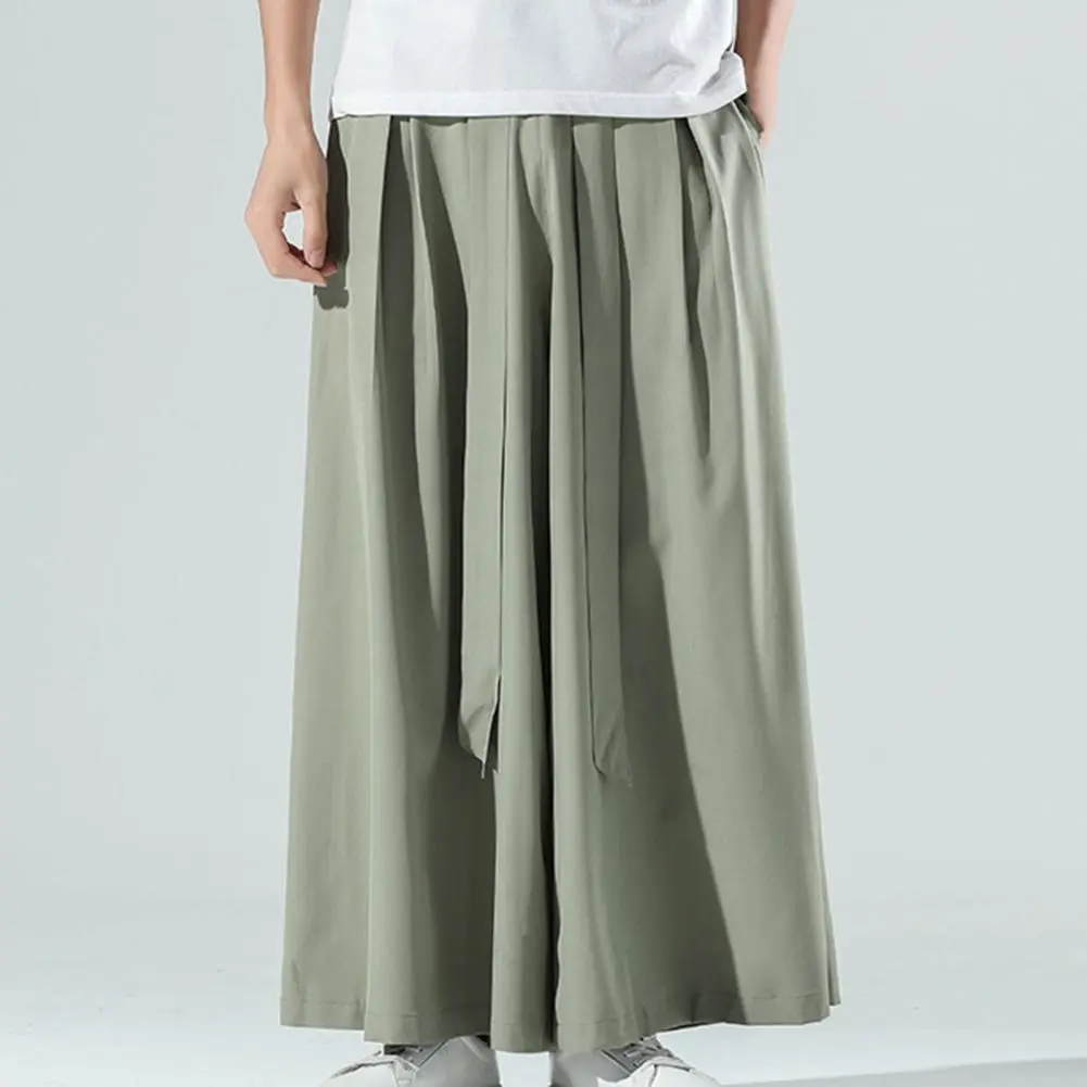 2023 Wide Leg Hip Hop Men Pants Oversize Casual Wide Leg Chinese Hanfu Tang Trousers Hakama Harajuku Kimono Samurai Pants