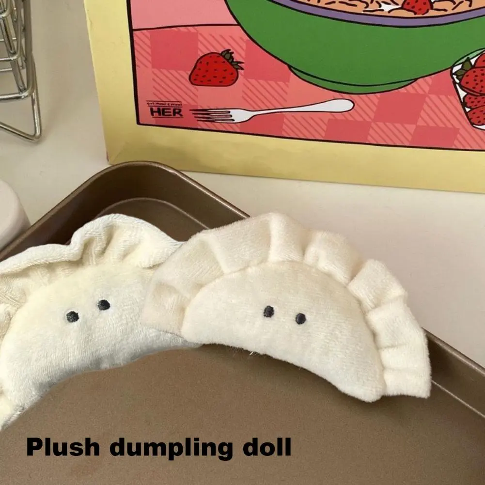 Pearl Chain Plush Keychain Backpack Plush Doll Pendant Novelty Handbag Charm Pendant Keyring Cartoon Food Dumpling Key Chain