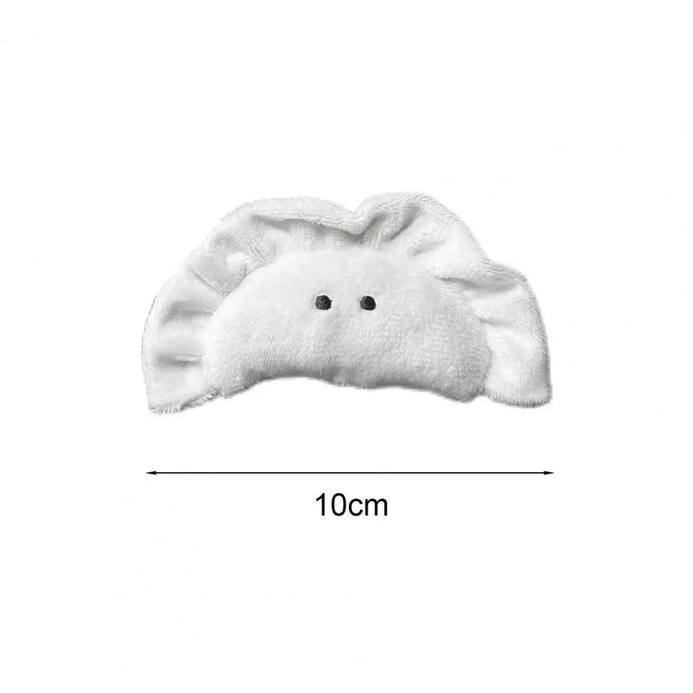 Pearl Chain Plush Keychain Backpack Plush Doll Pendant Novelty Handbag Charm Pendant Keyring Cartoon Food Dumpling Key Chain