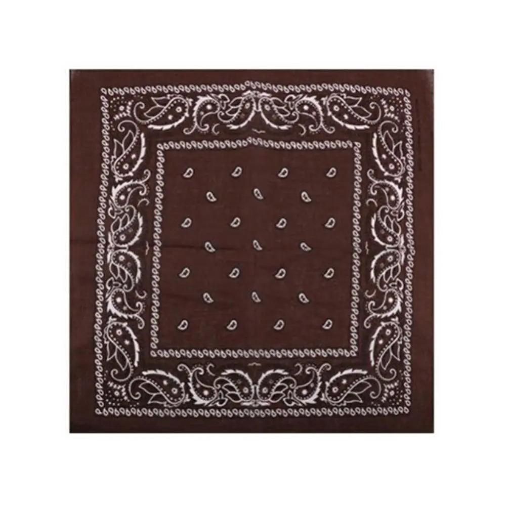 Paisley Head Wrap Scarf Cotton Bandana Hairband Men Women Cowboy Biker Sports Headwear Wrist Hairwrap Double Sided Hair Scarf