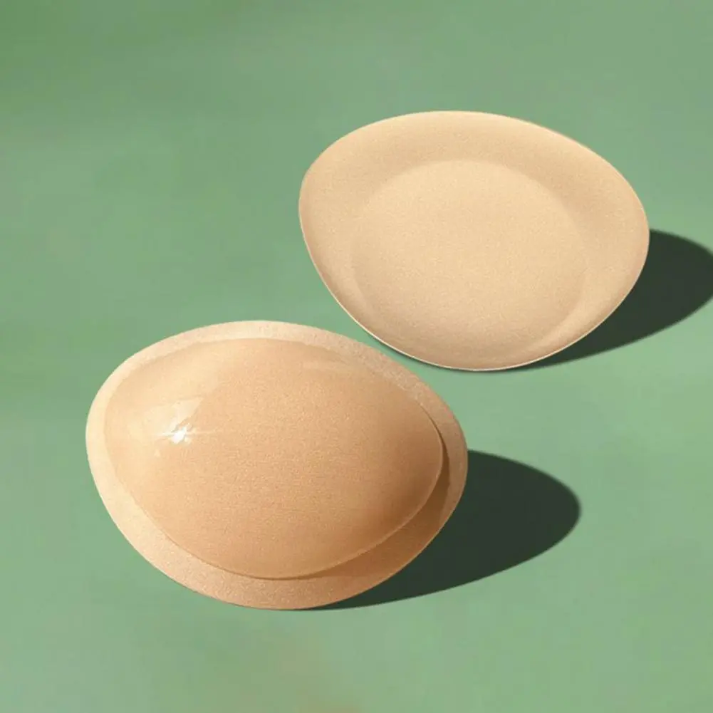 4cm Thick Bra Pads Insert Reusable Sticky Bra Inserts Adhesive Push Up Fuller Bust Inserts Lift Bikini Padding Breast Enhancer