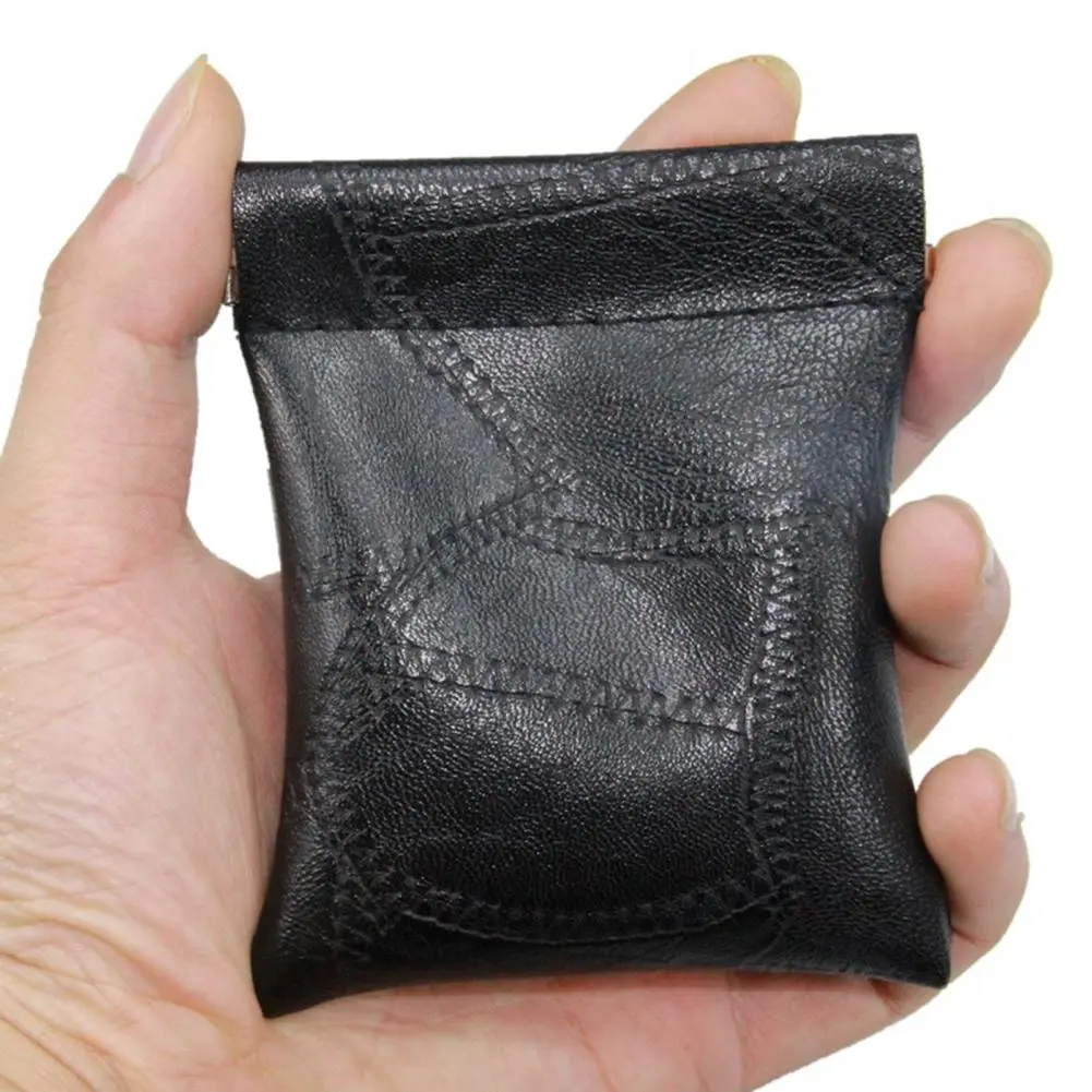 Self-closing Leather Lipstick Women Bag Pouch Keys Wallet Coin Purses Jewelry Organizer Bag Card Holder Carteras Para Mujer