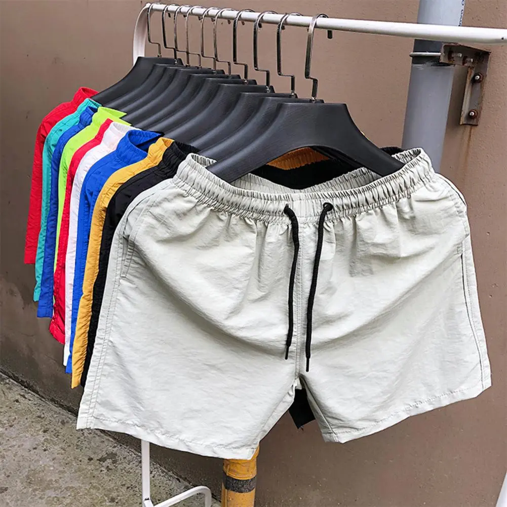 2024 Men Summer Shorts Casual Jogging Sport Short Pants Men Boardshorts Breathable Elastic Waist Beach Pants Basketball Trunks