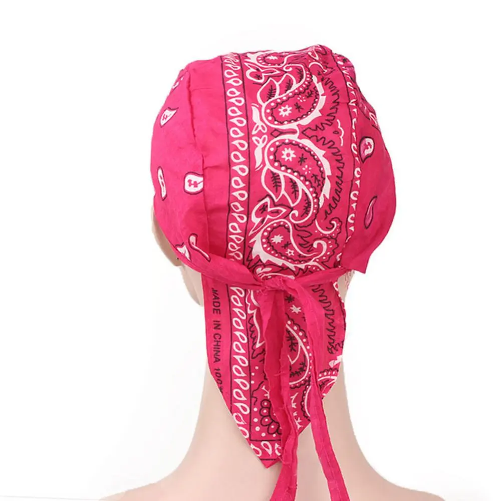 Cotton Durags Bandanas Turban Hat Pirates Cycling Cap Headband Wigs Durag Helmet Liner Sport Headband Scarf Hair Scarf Skullies
