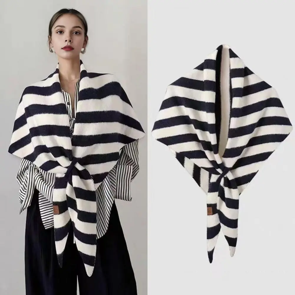 Soft-textured Scarf Bright Colors Scarf Elegant Women's Knitted Shawl Wrap Cardigan Cape in Wool Cashmere Blend for Comfortable