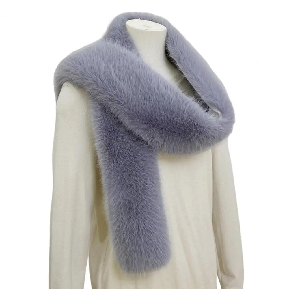 Warm Shawl Scarf Practical Shawl Scarf Cozy Plush Winter Shawl for Women Thick Warm Comfortable Scarf Bright Colors Versatile