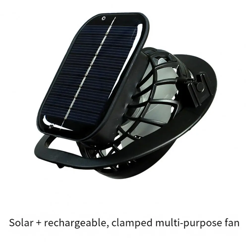 Wide-brimmed Hat with Dual-power Fan Breathable Mesh Fishing Hat Dual-power Solar Fan Hat with Wide-brim Design for Outdoor