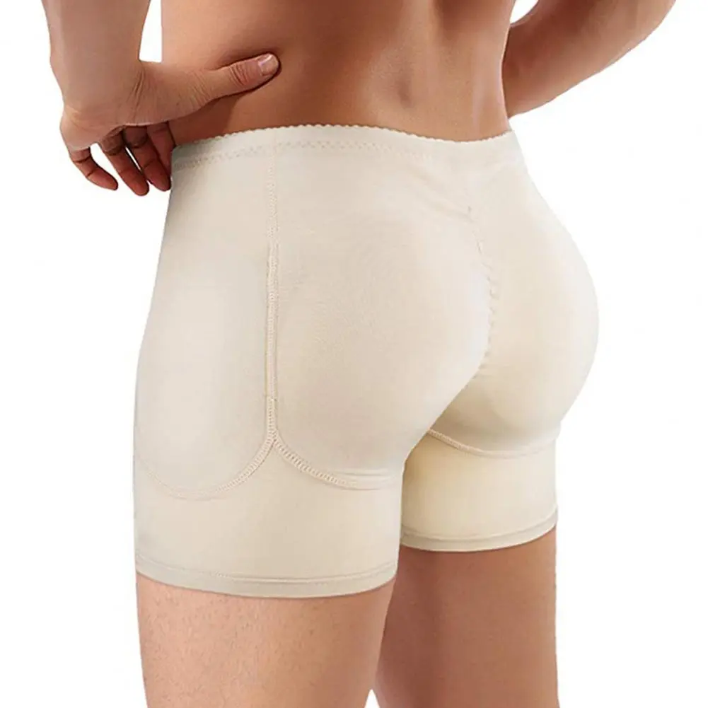 2025 M-4XL Men Underpants Padded Shapewear Thick Fake Butt High Elastic Butt Lifted Underwear Anti-septic Men Butt Lifter Boxers