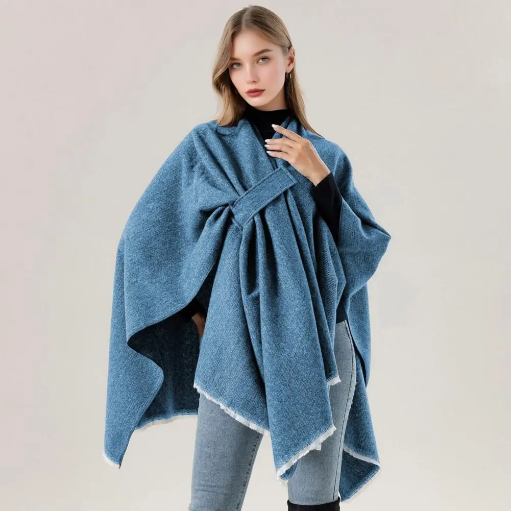 Cashmere Imitation Shawl Versatile Ladies Shawl Elegant Cashmere Imitation Cloak Shawl for Women Soft Warm Ladies Jacket Scarf
