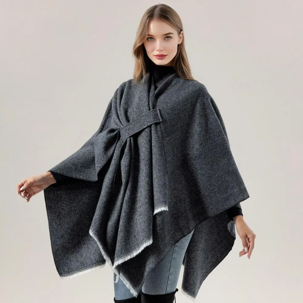 Cashmere Imitation Shawl Versatile Ladies Shawl Elegant Cashmere Imitation Cloak Shawl for Women Soft Warm Ladies Jacket Scarf
