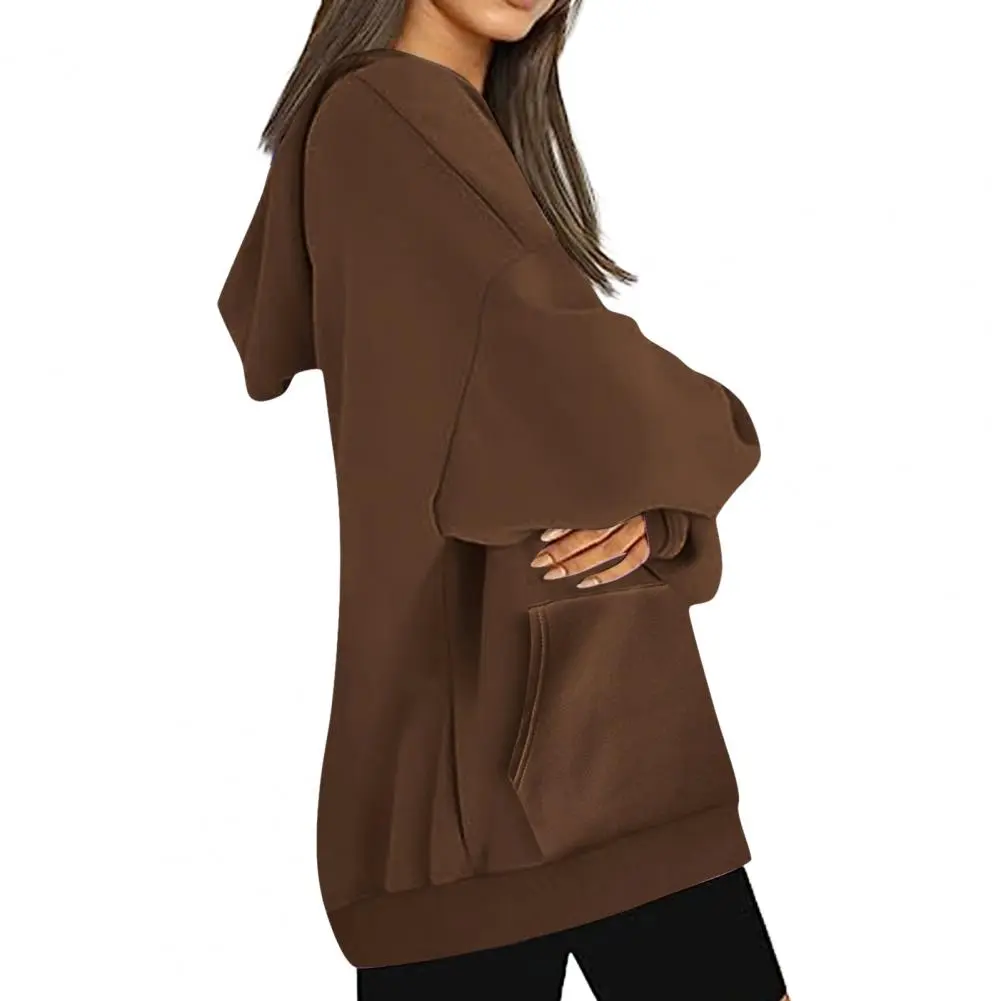 Personalized Hooded Sweater Polyester Spandex Sweatshirt Trendy Women's Oversized Hoodies with Drawstring Pullover for Fall
