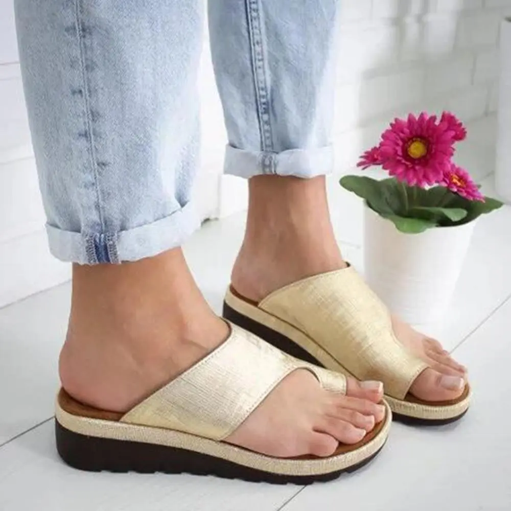 2021 Women's Sandals Fashion Women Summer Breathable Lightweight Flat Sole Sandals Slippers Shoes Beach Shoes Homewear Trendy