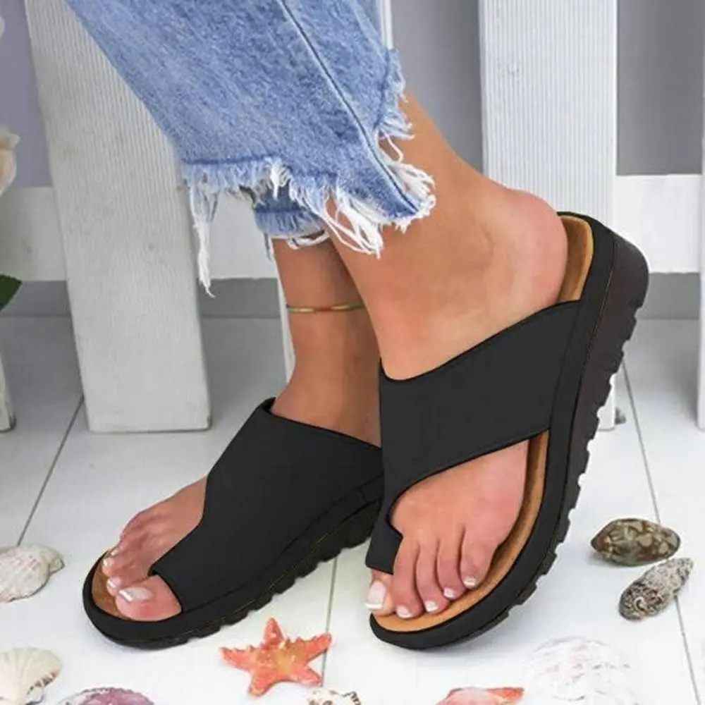 2021 Women's Sandals Fashion Women Summer Breathable Lightweight Flat Sole Sandals Slippers Shoes Beach Shoes Homewear Trendy