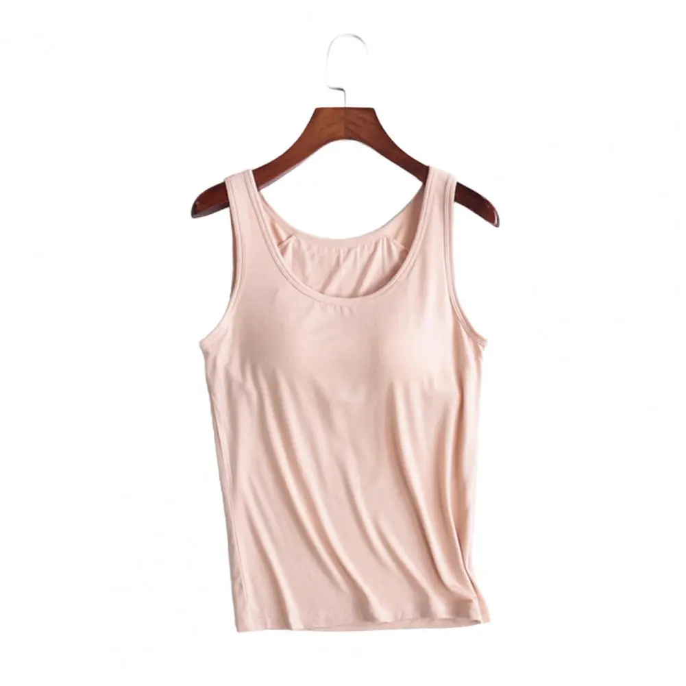 Wide Suspender Tops Women Vest Stylish Women's Sleeveless Vest with Wide Suspender Straps Slim Fit Design Solid Color Bottoming