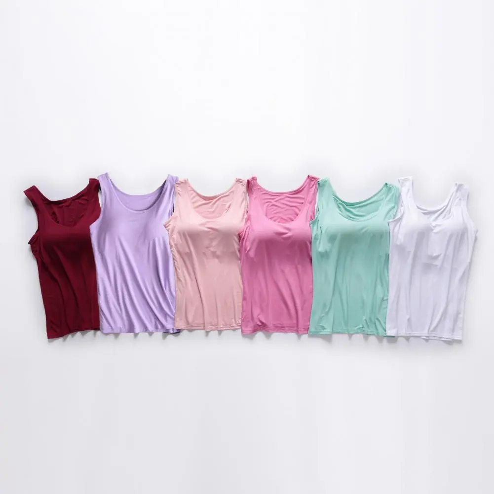 Wide Suspender Tops Women Vest Stylish Women's Sleeveless Vest with Wide Suspender Straps Slim Fit Design Solid Color Bottoming