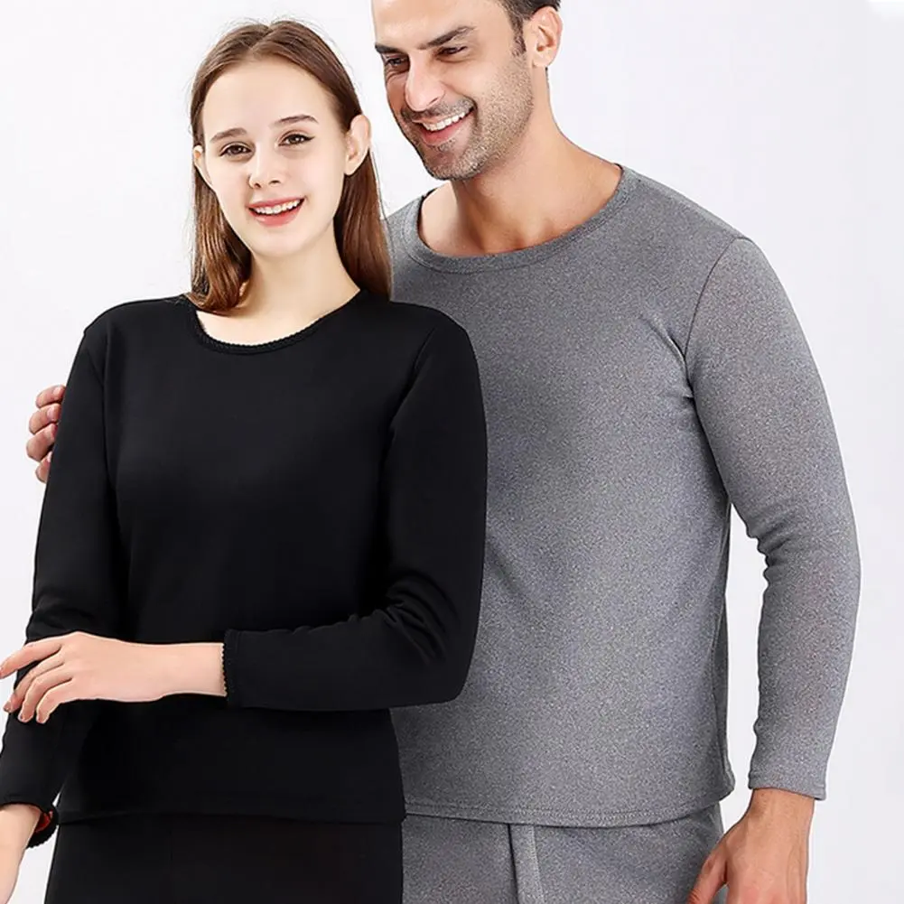 2025 L-54XL Unisex Winter Warm Underwear Set Thick Fleece Lined Soft Sport Base Layer Pajama Set Homewear Thermal Top Pants Set