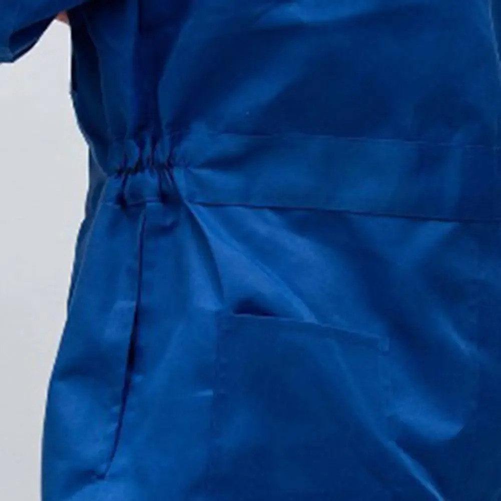 2025 L-4XL Work Overalls Hooded Drawstring luminous Safety Worker Coveralls Mechcanic Jumpsuit Auto Repairmen Working Uniform