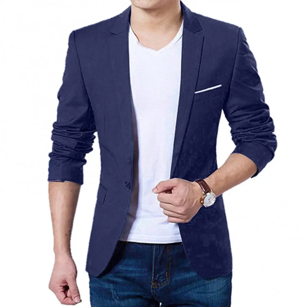 2025 Men Suit Jackets Pockets Casual Blazers Formal Business Suit Casual Business Dress Wedding Groom Suit Coat Blazers Jackets