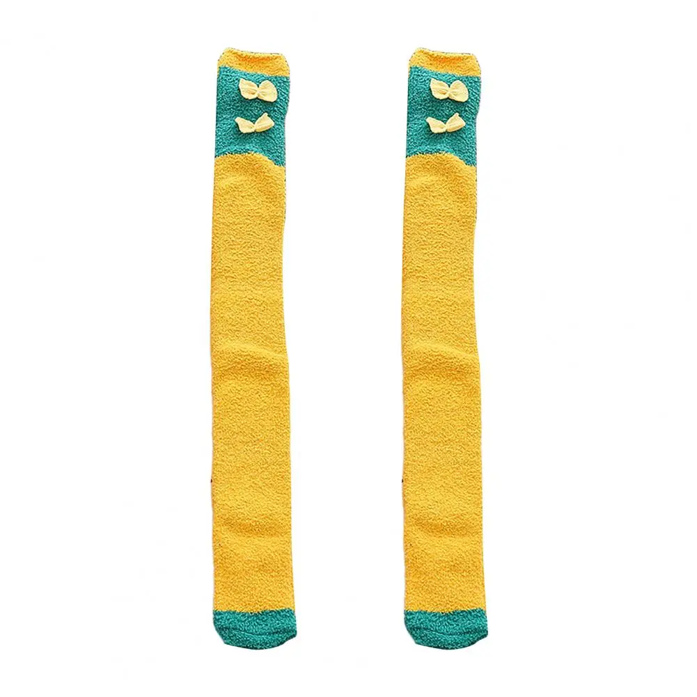 Thigh High Socks Patterned Socks Winter Cartoon Thigh-high Fuzzy Socks for Women Long Leg Warm Fluffy Stockings Cute Comfortable