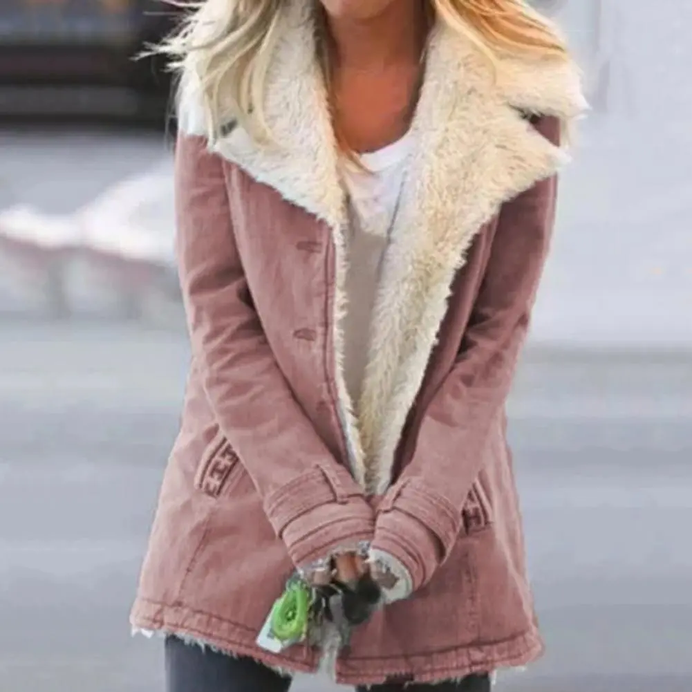Thicken Women's Coat Casual Hooded Zipper Ladies Plush Women Jacket Stitching Plaid Ladies Coats  Cold-proof Soft Women Outwear