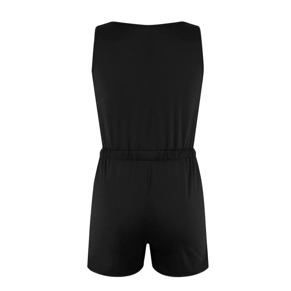 Women Loose Fit Jumpsuit Casual Jumpsuits for Women Stylish Women's Summer Rompers Collection Casual Scoop Neck Jumpsuit