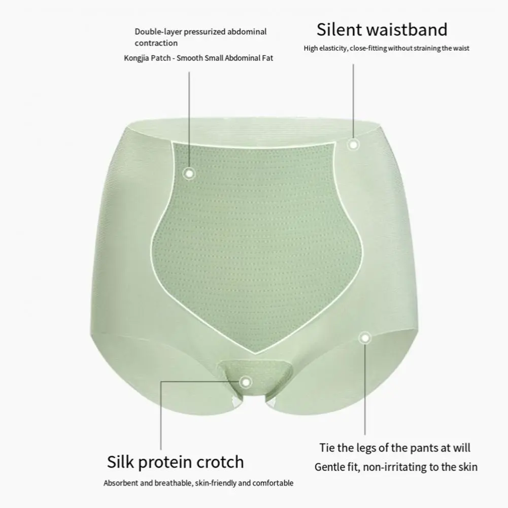 Women No Show Panties Ultra-thin Breathable Underwear High-waisted Panties for Women with Tummy Control Shapewear for Postpartum