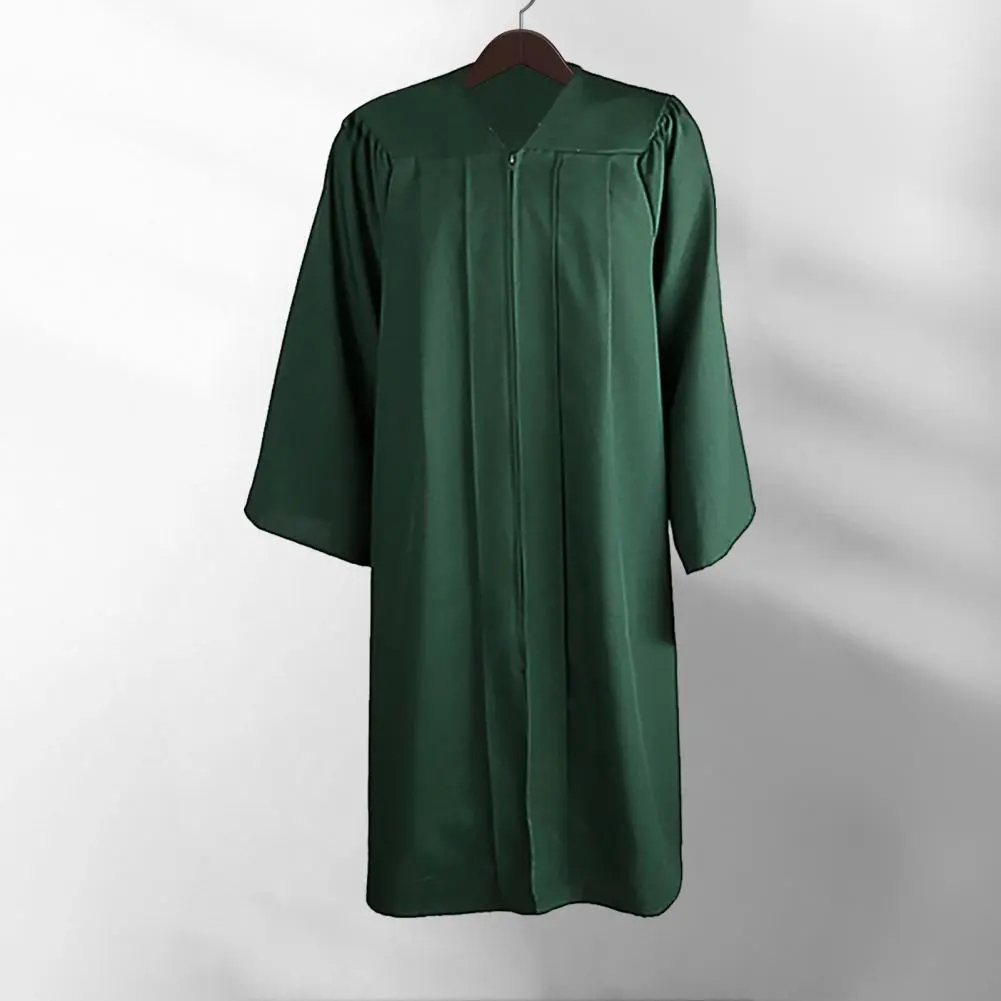 2025 3Pcs Adult Graduation Gown Hat Set School Uniform Cosplay Bachelor Costume Set Academic Gown Fringed Academic Hat Cape Set