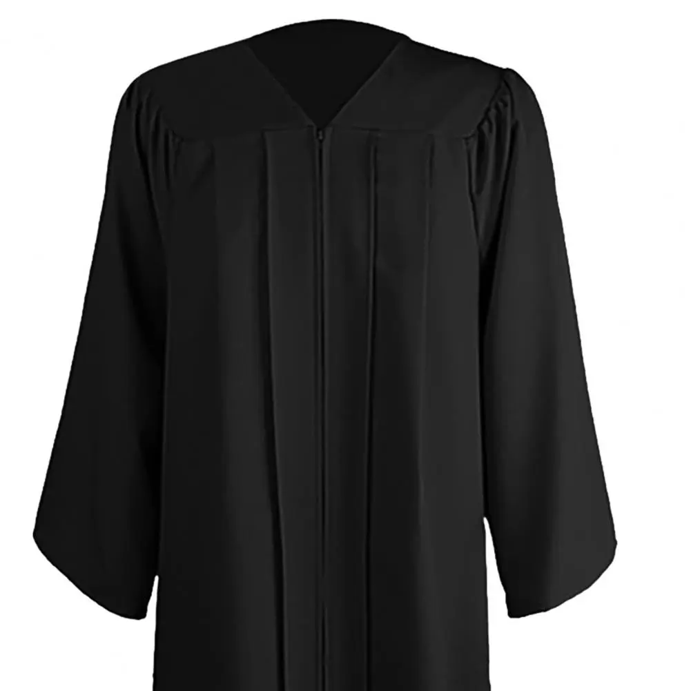 2025 3Pcs Adult Graduation Gown Hat Set School Uniform Cosplay Bachelor Costume Set Academic Gown Fringed Academic Hat Cape Set