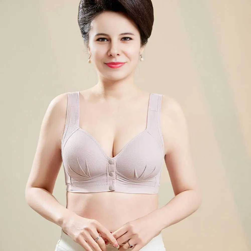 Women Bra Women Bras Supportive Plus Size Front Closure Bra for Women Wireless Closing Full Coverage Bralette Senior Comfortable