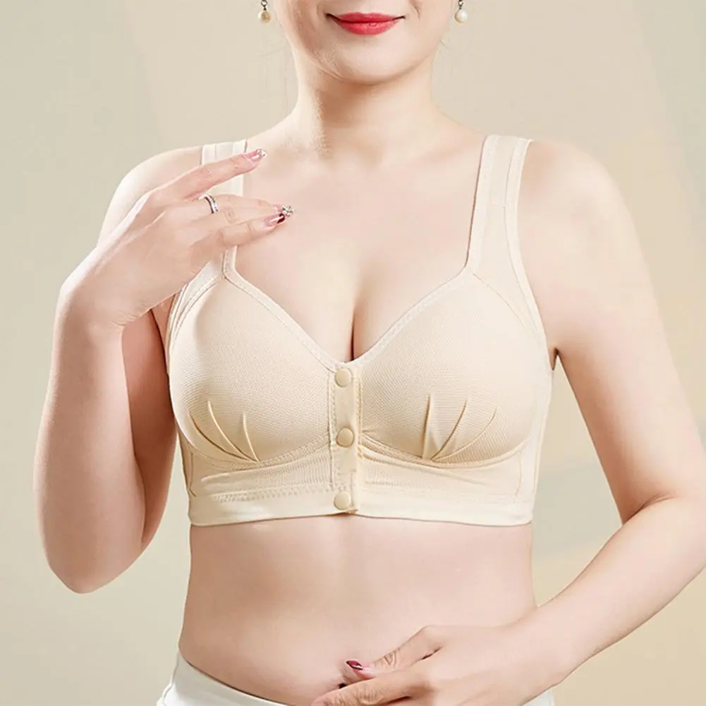 Women Bra Women Bras Supportive Plus Size Front Closure Bra for Women Wireless Closing Full Coverage Bralette Senior Comfortable