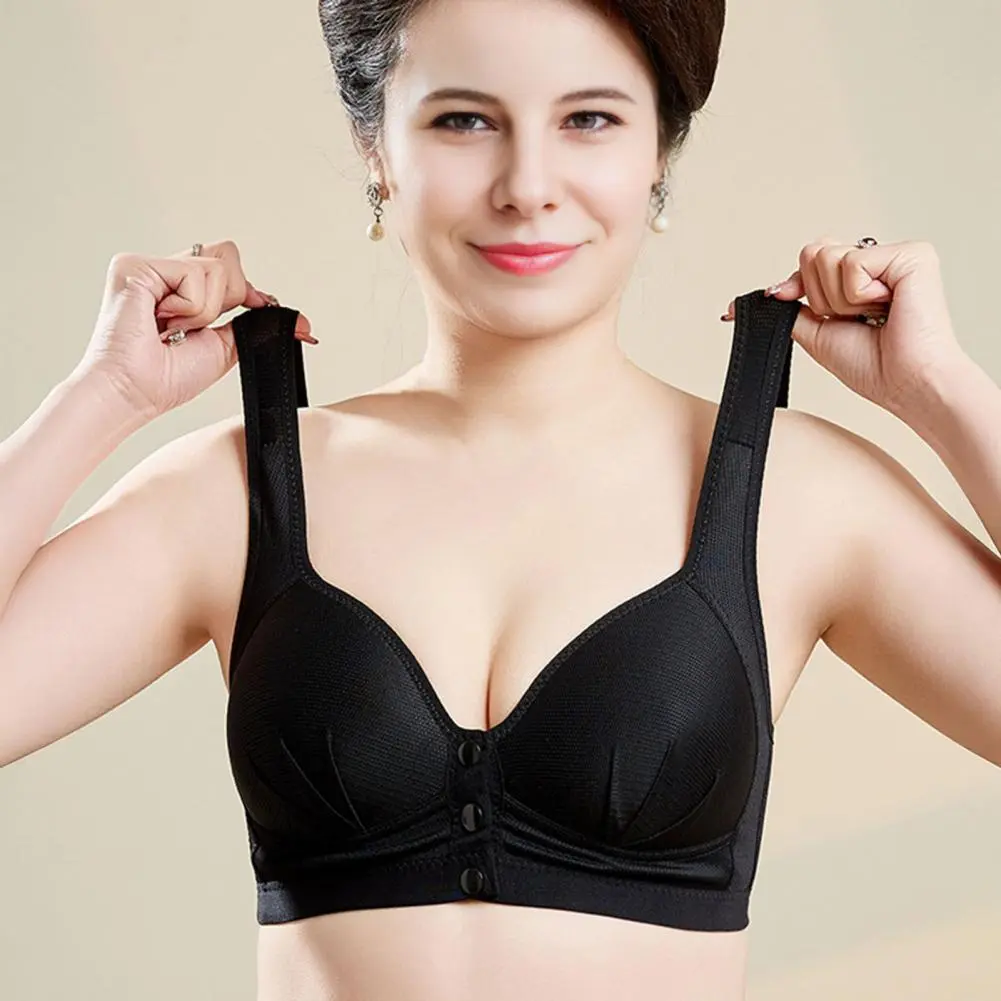 Women Bra Women Bras Supportive Plus Size Front Closure Bra for Women Wireless Closing Full Coverage Bralette Senior Comfortable